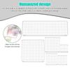 6Pcs Acrylic Stamp Blocks Kit Transparent Grid Lines Stamping Tools DIY Decorative Scrapbooking Card Crafts Making Assorted Size