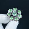 Prehnite, Peridot Gemstone Handmade 925 Sterling Silver Ring - Bohemian Jewelry Ring - Handmade Boho Jewelry for Women & Men, Wife Gifts