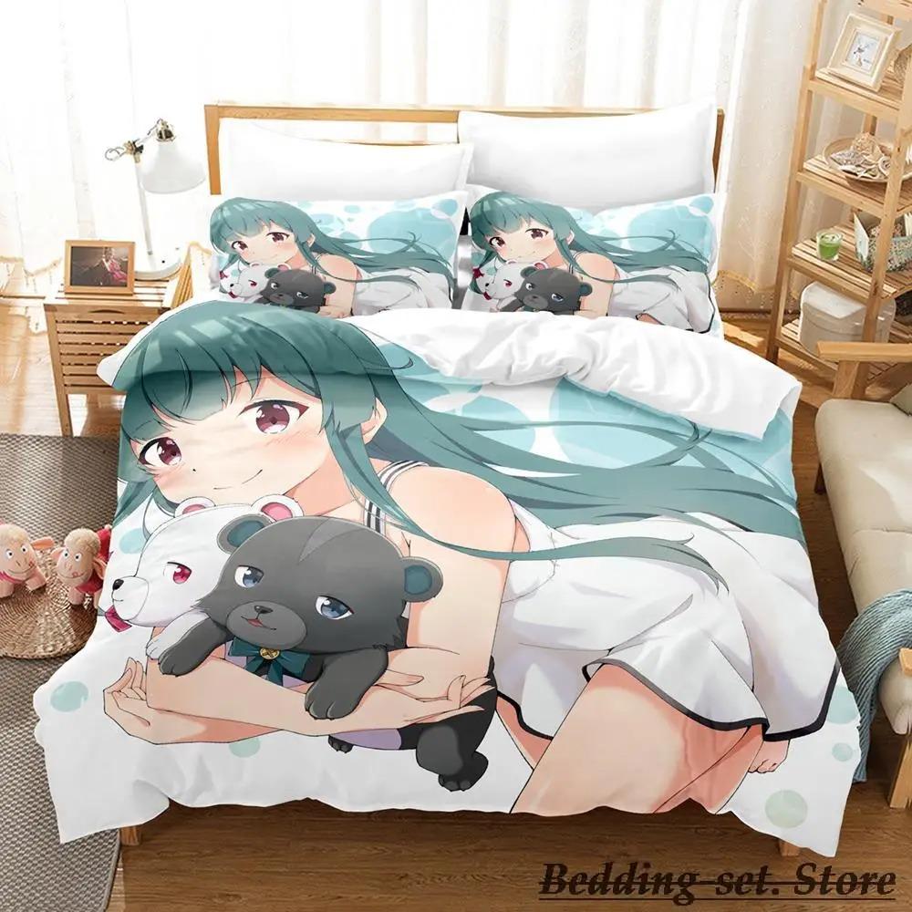 Comfortable Anime Print Bedding Set With Duvet Cover And Pillowcases Single Twin Full Queen King Sizes For Adults And Kids