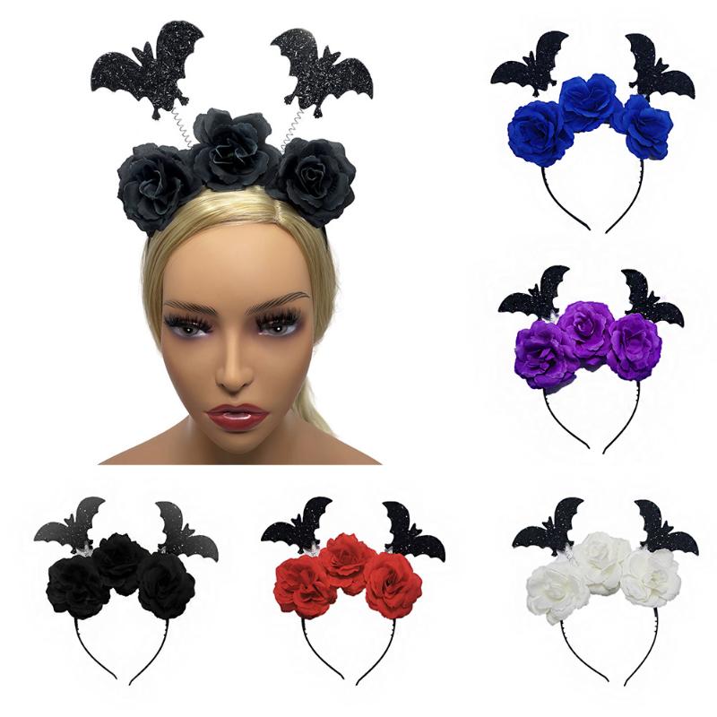Buy Halloween Bat Wing Headband Devil Bat Hair Bands Flower Non Slip