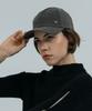 DOLIGRAM Basic Cat Rivet Washed Cap Gray