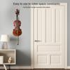 Wood Base Wall Mounted Violin Hook Hardwood Violin Holder with Bows Hook  Home Studio Wall