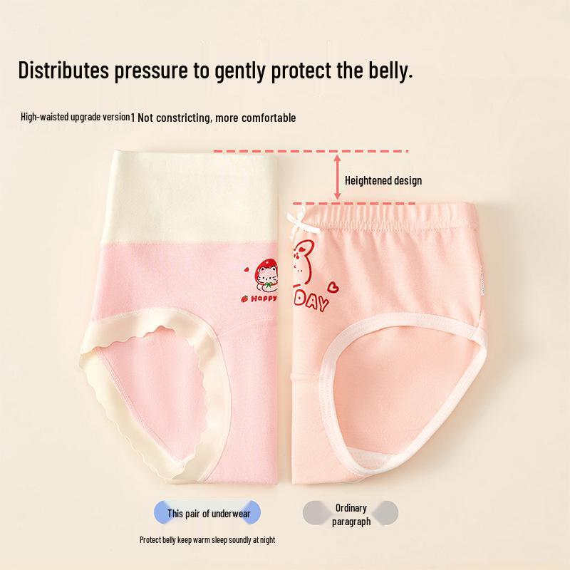 Custom High-Waisted Cotton Briefs for Older Girls – No Wedgies, Class A Quality