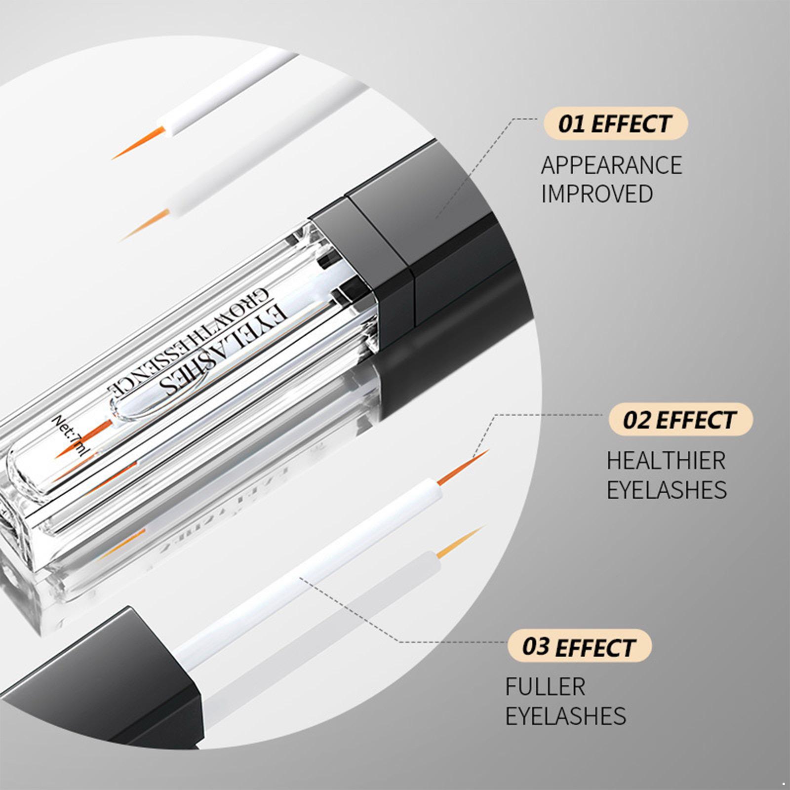 

3 шт. 7 мл Сыворотка для питания ресниц, Натуральная и легкая формула для красивых ресниц – Способствует увеличению длины и густоты One Size белый