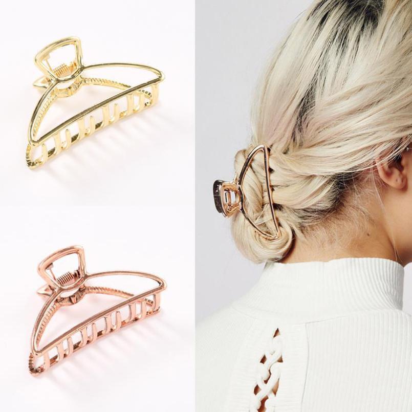 Damskie duże metalowe zaciski do włosów Bun Maker Mała spinka do włosów Butterfly Claws Zaciski Stylowe