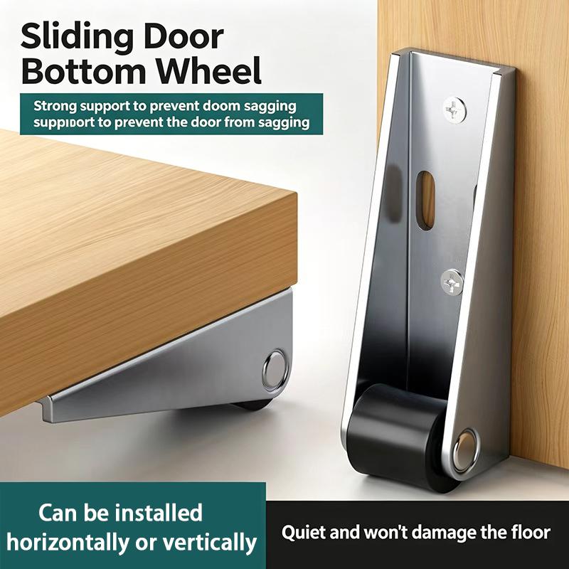 Furniture Side Mounted Directional Roller Door Support Moving Wheel Multi-function Stainless Steel Pulley Gate Casters