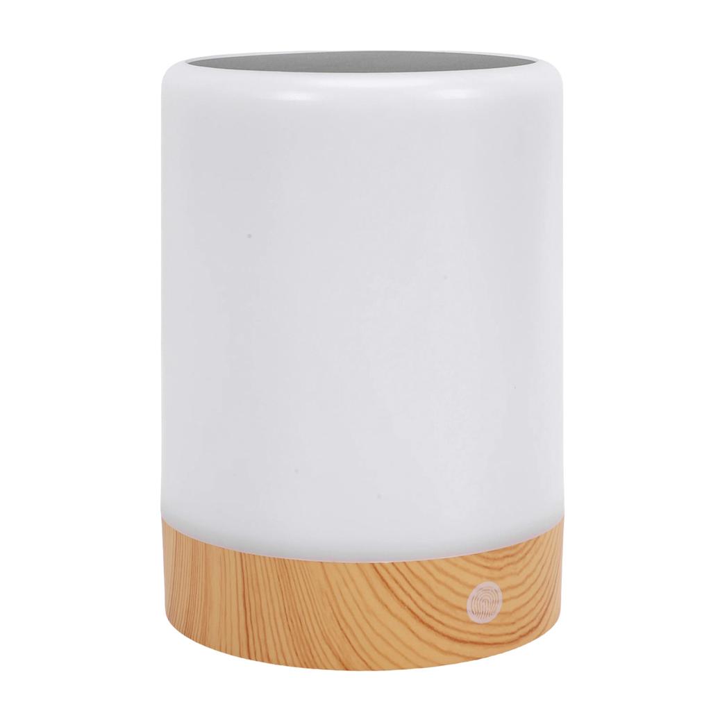 Solar Night Light Efficient Monocrystalline Silicon Solar Panel Wood Grain Table Lamp Lantern for Home Garden Patio