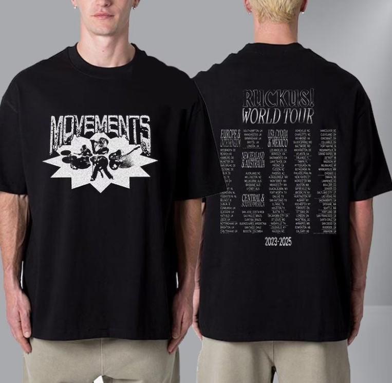 Movements Ruckus World Tour Unisex T Shirt Two Sided Unisex T-Shirt XXXXL