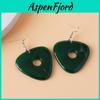 Coraline und die geheime Tür Schmuckset mit geometrischen Ohrringen und Jade-Anhänger für Damen