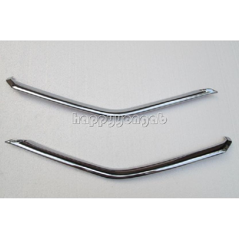 Chrome Front Upper Grille Cover Trim for 2014-2017 Nissan Qashqai Rogue Sport