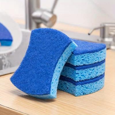 4PCS Nano Sponge - Scrub for Pots/Dishes, Super Absorbent Cleaning Sponge W/Non-Scratch & Fast Drying Kitchen Items