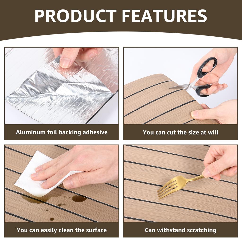 Wood Slat Wallpaper PVC Self Adhesive Wood Wallpaper 118x15.7in Artificial Wood Slat Panel Self Adhesive Soundproof 3D Wallpaper