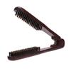 V-Shape Straightening Comb Paddle Brush Anti-Static Boar Bristle Hair Straightener Styling Tool For Smoothing Detangling