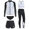Wetsuit Rash Guard Long Sleeve Short Pants Quick Dry Sun Protection Men Women Surfing Diving Swimming