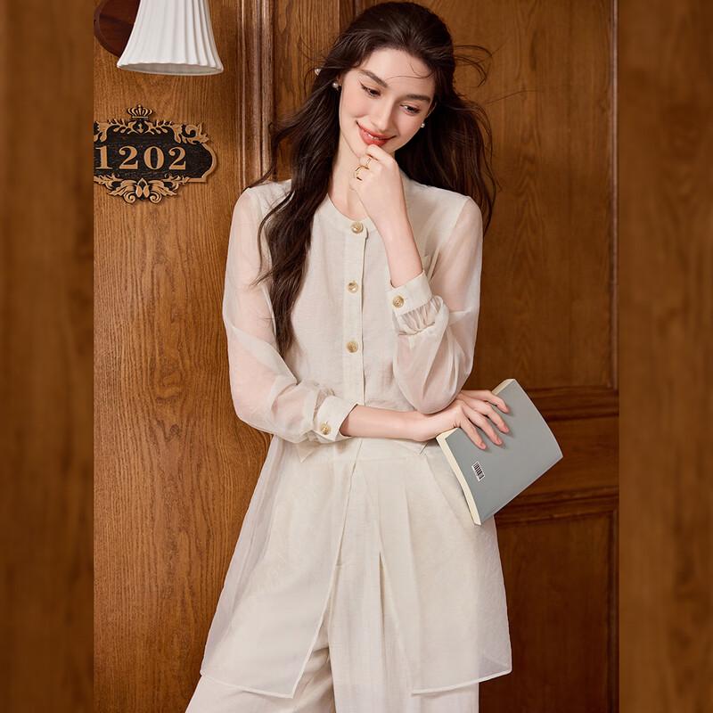 Bailuyu Women's Understated Style Lyocell Blend Two-Piece Set