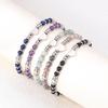 Stylish Hot Heart Beaded Bracelet, Original Natural Stone Material, Adjustable Design, High Texture Geometric Daily Wrist Decor