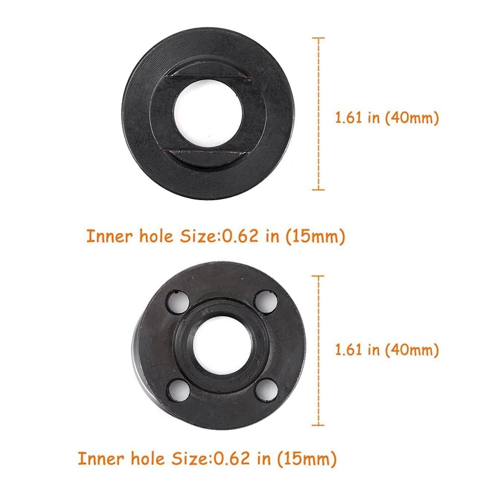 Vnitřní Vnější Přírubová Matice 40mm Průměr Náhradní díly 2ks/sada Příslušenství Užitečné