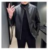 Men's Slim Casual Korean Style Leather Motorcycle Jacket