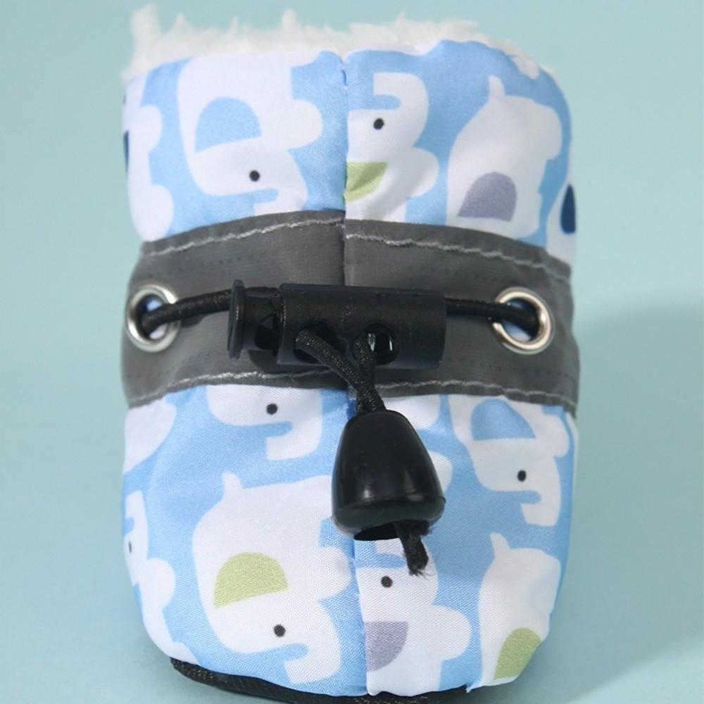 4Pcs Anti-slip Winter Dog Shoes Warm Pet Snow Boots Fashion Pet Shoes for Small Medium Dog