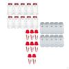 10x Snowman Juice Bottles Christmas 500ml Clear for Climbing Camping Red