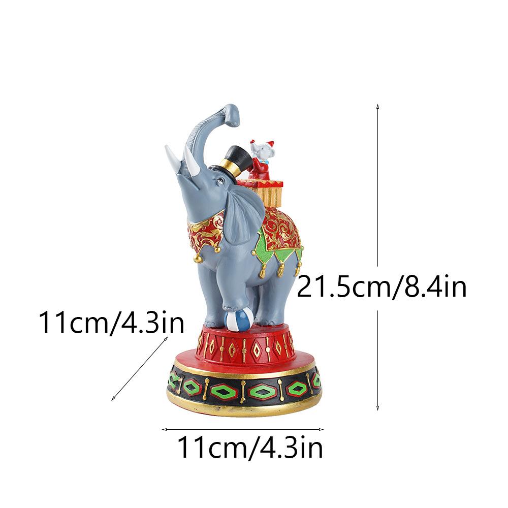 

Новые украшения в виде слона в виде цирка для дома, гостиной, винного шкафа, тумбы под телевизор, украшения для входа, изделия из смолы