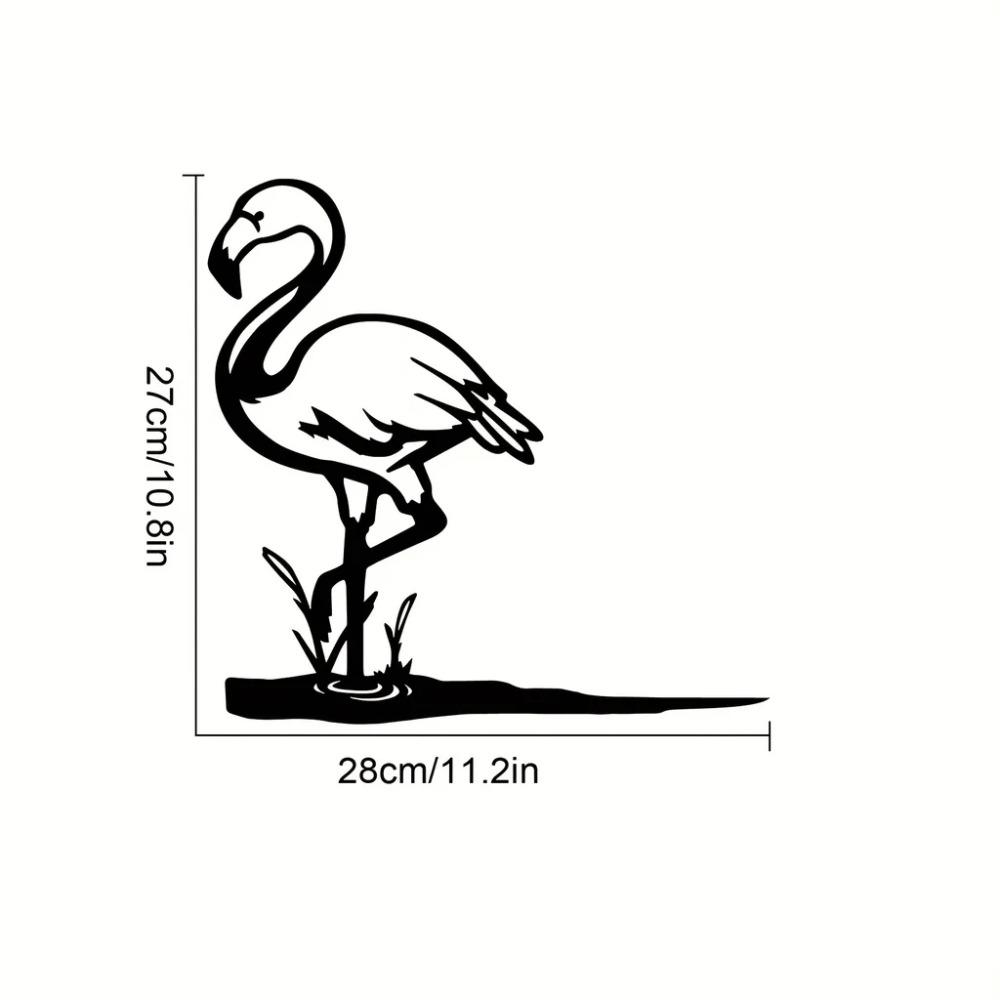 Add Whimsy To Your Garden with Metal Flamingo Fairy Yard Decor – Perfect Wall Art for Garden Parties and Home Decoration