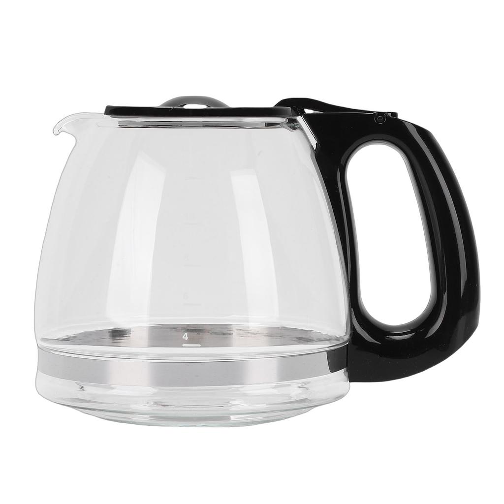 Glass Coffee Carafe Glass Coffee Pot Glass Coffee Pot Easy to Clean Heat Cold Proof Coffee Maker Replacement Carafe with Handle