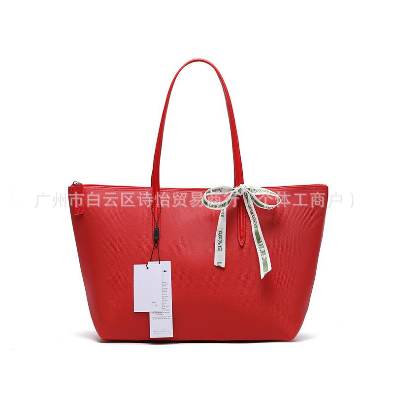 Yatay L timsah moda tote çanta büyük kapasiteli dumpling çanta alışveriş çantası taşınabilir omuz çantası iş çantası
