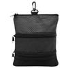 Bolsa de Golfe de Três Camadas Portátil com Zíper para Pendurar na Cintura Porta-Acessórios para Tacos de Golfe com Clipe para Fixação Fácil