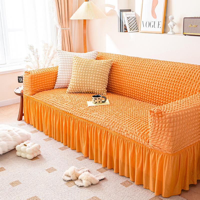 Panya Nordic Fabric Seersucker Inclusive Elastic Sofa Cover Cover Cloth Single Double Triple