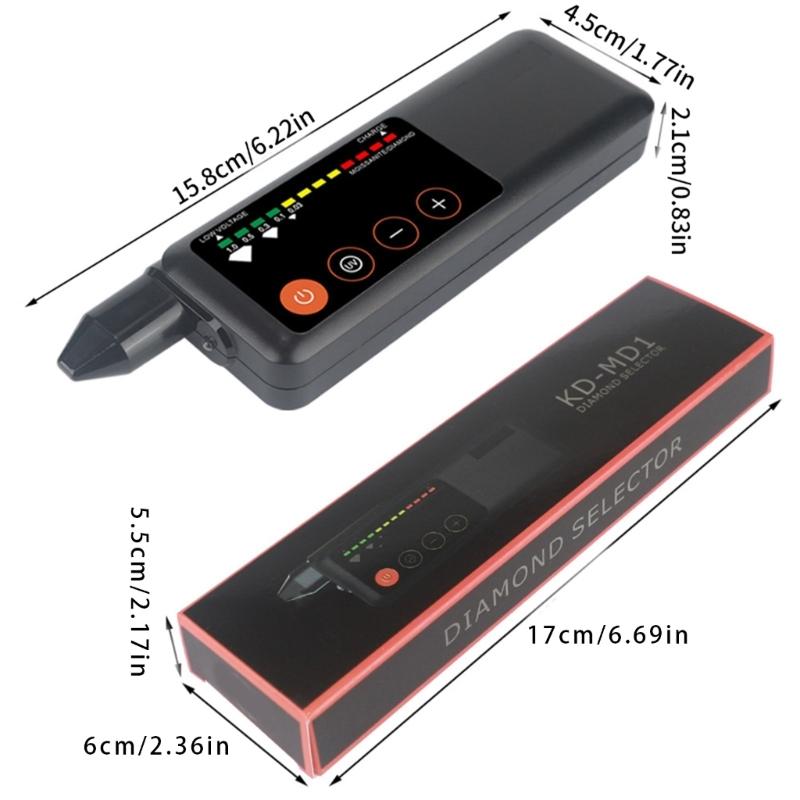 Penna Tester Diamanti Pratica Strumento di Test per Gioielli Indicatore LED Tester Perfetta per la Verifica Rapida e Sicura dei Diamanti