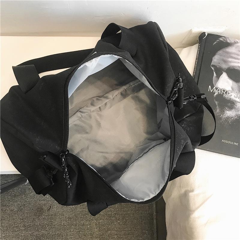 Yoga Fitness Bag Korean Version Large-capacity Cylindrical Shoulder Handbag Outdoor Travel Messenger Bag