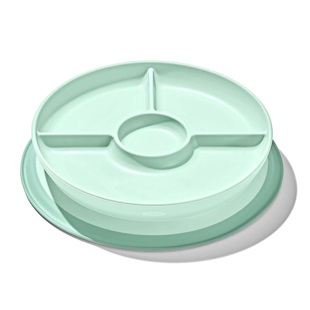 OXO Tot Opal Children's Dishware Plate with Suction Cups, Non-Slip, 61163500