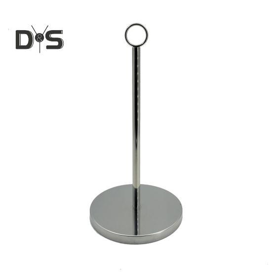 

Держатель для бумажных полотенец из нержавеющей стали с утяжеленным противоскользящим основанием, полированной поверхностью, устойчивый к коррозии, подставка для держателя бумажных полотенец серебряный