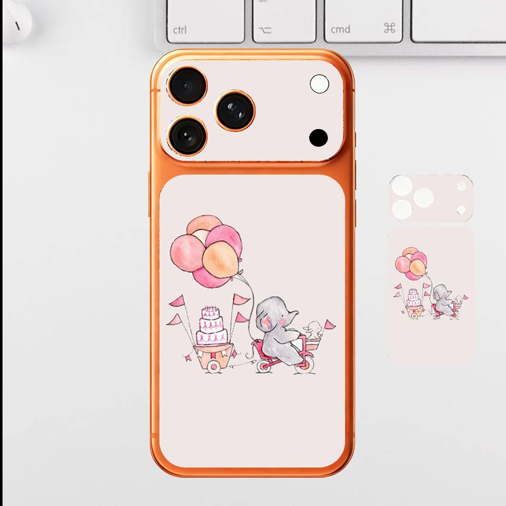

Вырезанные Рисунки Обычная Наклейка Кожа для iPhone17 Pro Max Mini Задняя Пленка Чехол Обложка Защитная Пленка для Экрана Защита от Царапин Прочная Наклейка iPhone17pro