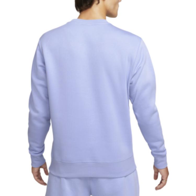 Nike Bluza Sportswear Club Crew z nadrukiem logo Męska Bluza Jasnofioletowa BV2663-569