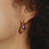 Cross-Border Egg-Shaped Candy Earrings for Women: S925 Silver, Colored Gemstones, European & American Classic Fashion.