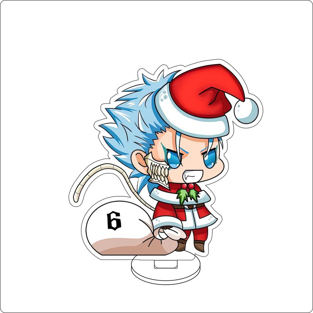 10CM Anime BLEACH Figure Stand Model Grimmjow Jaegerjaques/Urahara Kisuke/Kurosaki Ichigo Cute Desk Decor Standing Sign Gifts