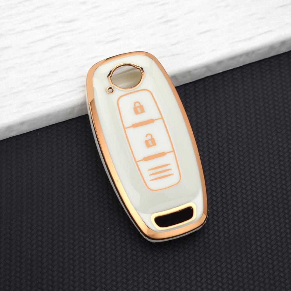 TPU Schlüsselhülle Halter für Nissan Qashqai J12 Juke Teana X-trail T33 Kicks Altima Ariya 3 Tasten Weiche Schale Fob Abdeckung Schlüsselanhänger