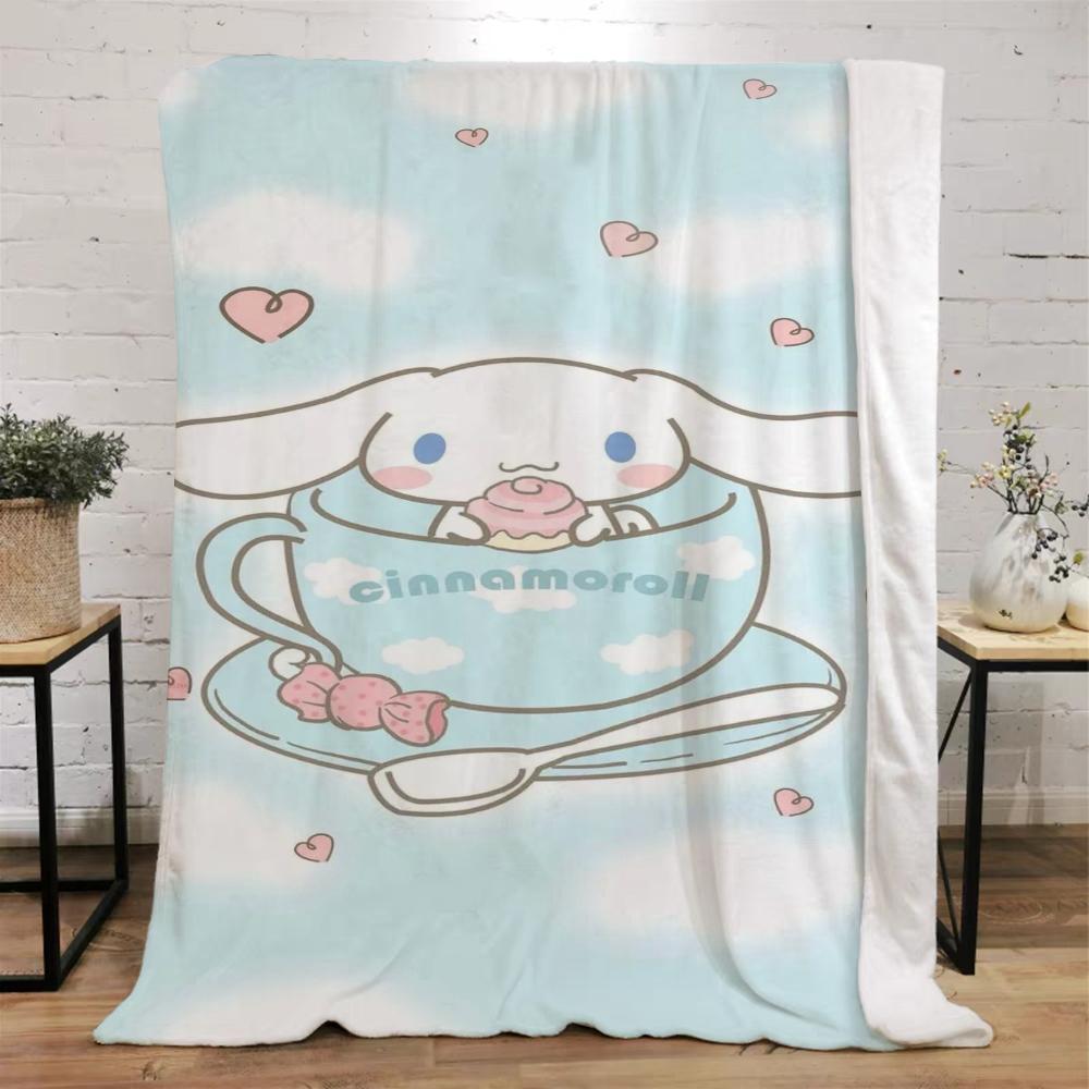 Cinnamoroles Summer Blanket Throw Fluffy Plaid Warm Blankets for Cold Microfiber Bedding Beach Towel Home Interior Knee Soft Nap