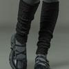 CITYPOPZ [CP] Fogny Knit Warm Leg Warmer Socks [BLACK]