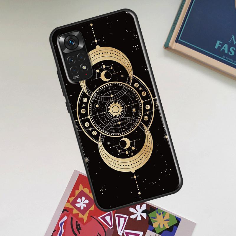 

Galaxy Moon Stars Phase Totem Art Case For Xiaomi Redmi Note 13 14 Pro 10 11 12 15 Pro Plus Redmi 15 14C 13C 10C 12C 15C Cover Note 15 Pro Plus 5G