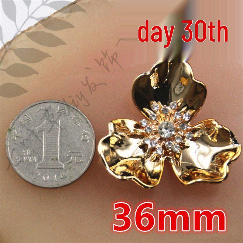 ABS Imitation Pearl Large Flower Center with Three, Four, and Five-Petal Options