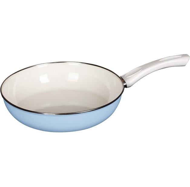 

Сковорода Riess Nouvelle Ceraglas Green 24 см, синяя, 5,7 л (0042-32)