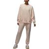 Jordan Flight Fleece FW24 Logo Solid Color Loose Comfortable Crewneck Sweatshirt Women Sweatshirt Ice-Pomegranate HJ1324838