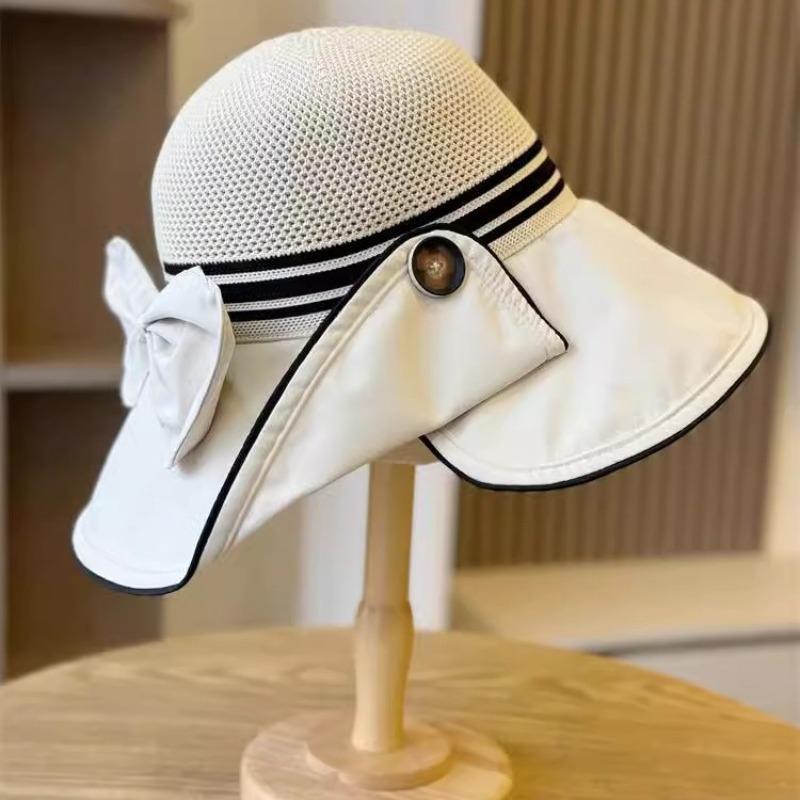 Sun Protection Cap Women's Anti-purple Line Sun Hat Foldable Vinyl Button Bucket Hat Face Cover Large Brim Sun Hat