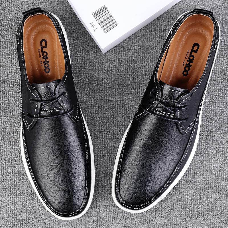 Spring autumn Gentleman Oxfords Leather Shoes lace up outdoor Luxury Goods Men Shoes Fashion Casual Formal Business Male flats