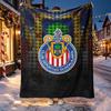 Club Deportivo Guadalajara Pattern Blanket for Home Decoration, Bed, Sofa, Car Travel, Camping, Suitable for All Seasons, Birthday Christmas Gift