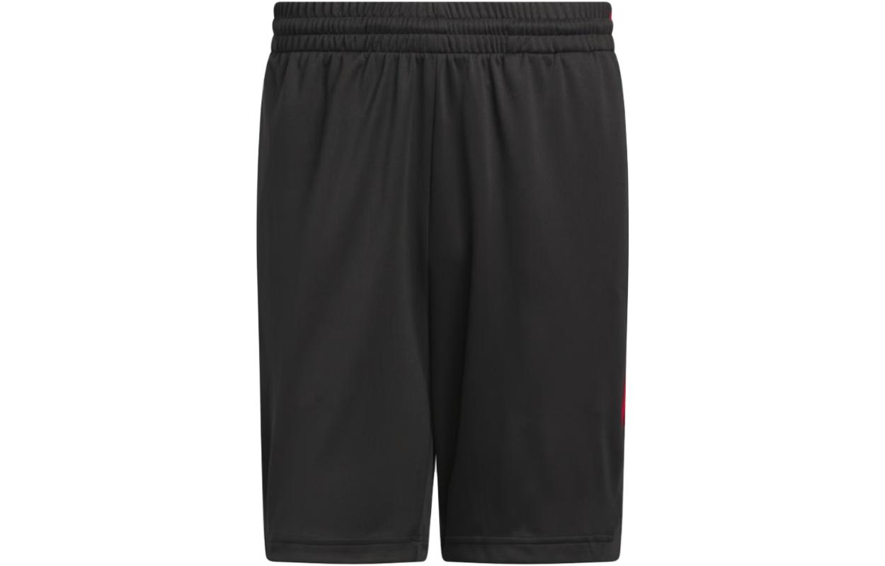 Adidas Basketball Shorts Men s Black Moderate Straight Fit Pants Black|S