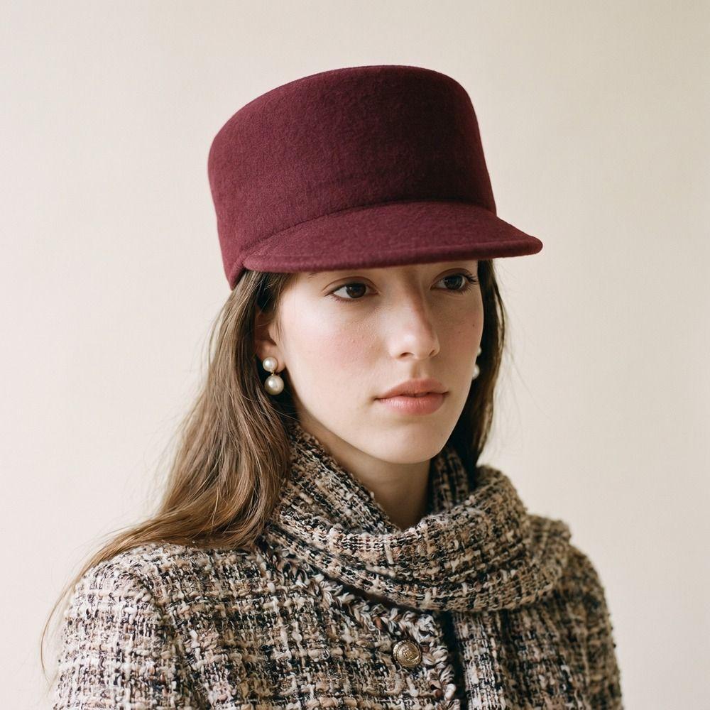 Retro Fedora Hat British Style Wool Topper Hat Vintage Woolen Felt Hat Wedding Party
